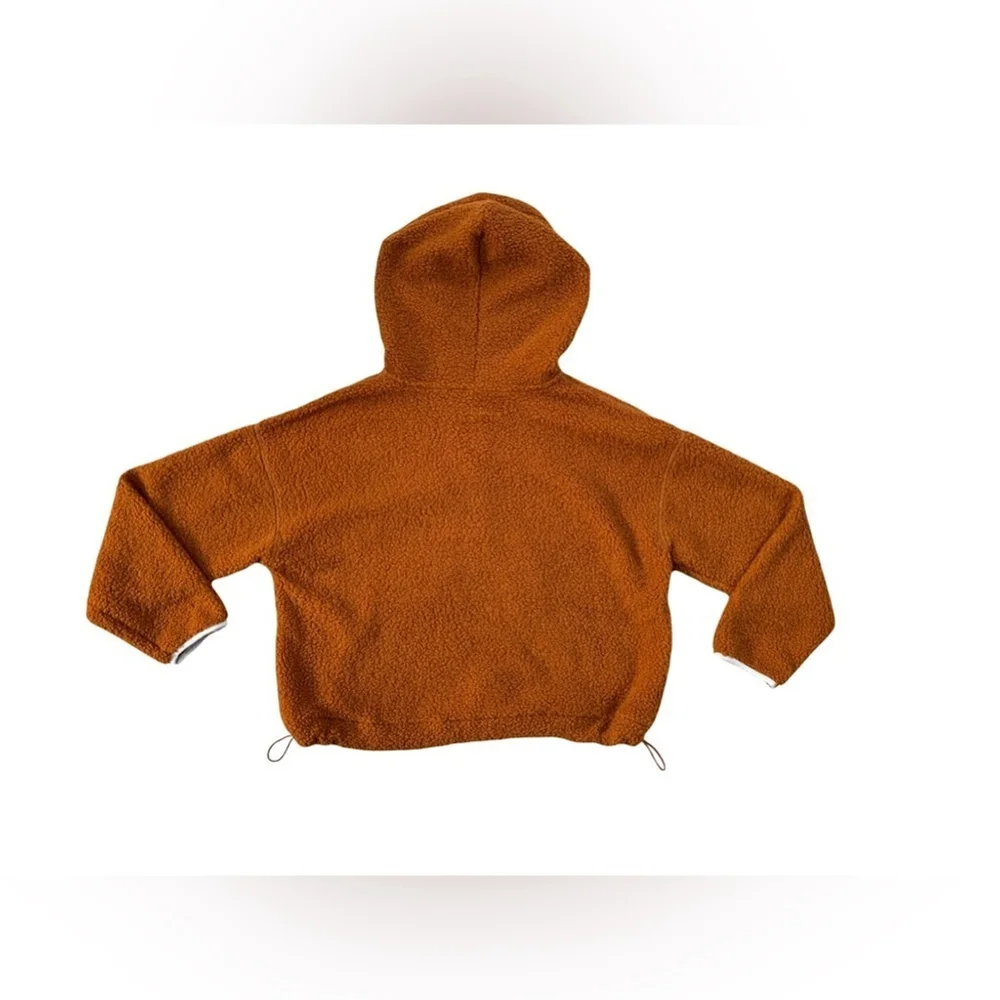 Wild Fable NWT Size Large Rust Sherpa Quarter Zip Cozy Pullover - Picture 2 of 6